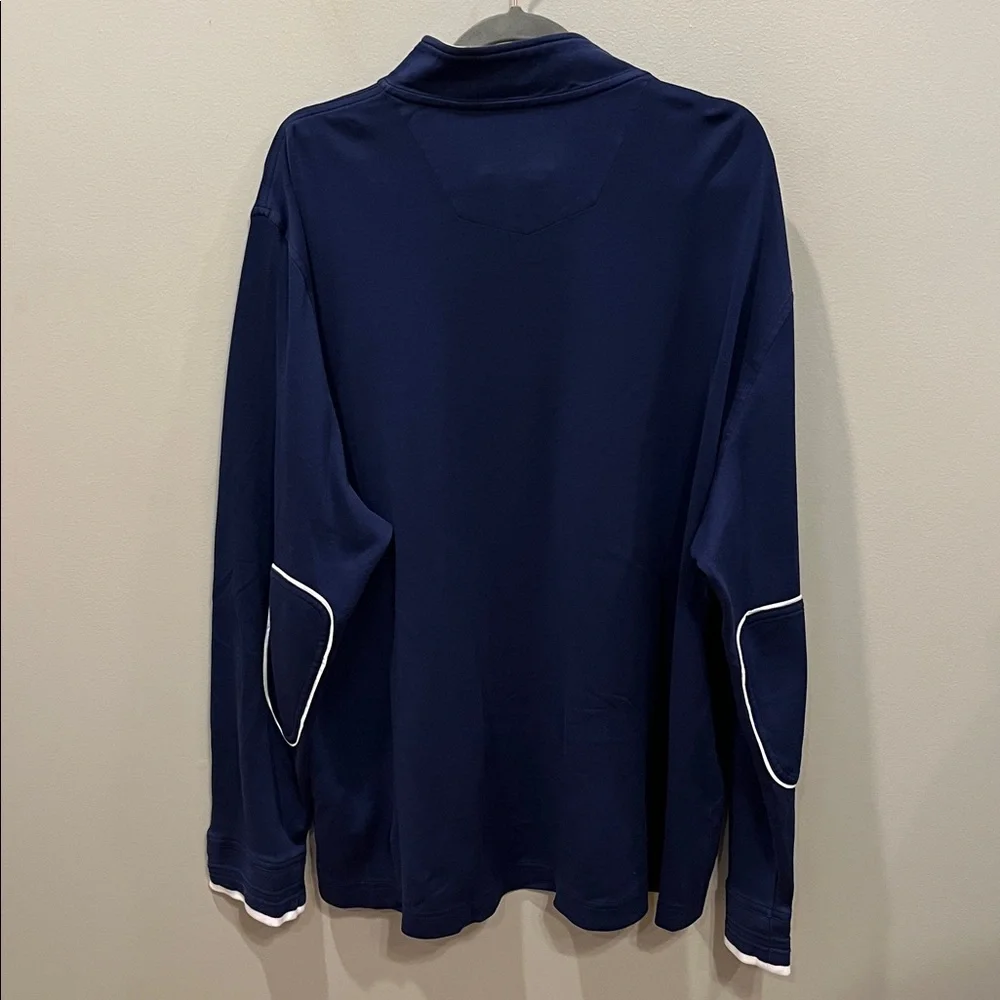 Robert Graham Navy Blue 1/4 Zip Jacket